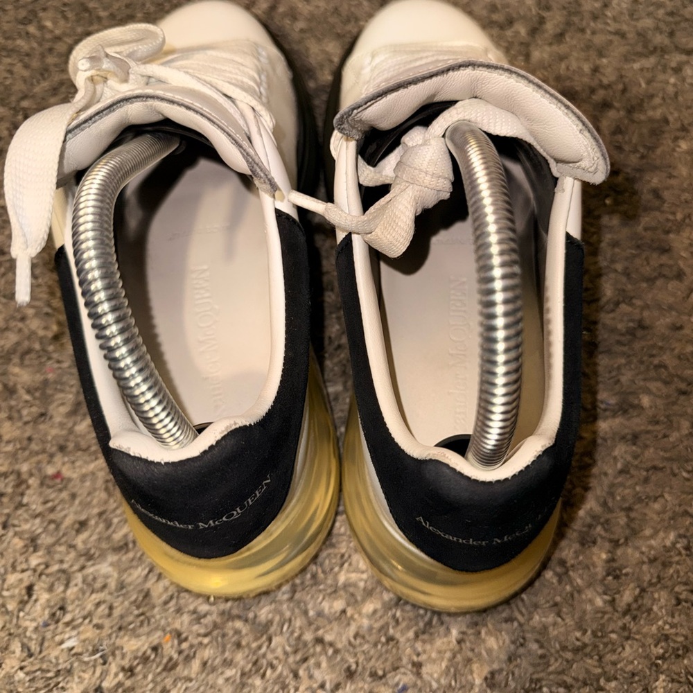 Alexander McQueen White and Black Athletic Shoes - Picture 7 of 11